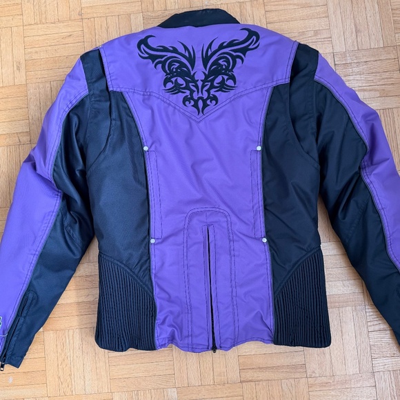 NexGen Women’s CE Armored Motorcycle Jacket. S Purple/Black | Vented, Reflective - Picture 5 of 16